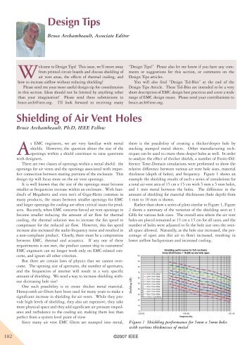 Design Tips Shielding of Air Vent Holes - IEEE EMC Society