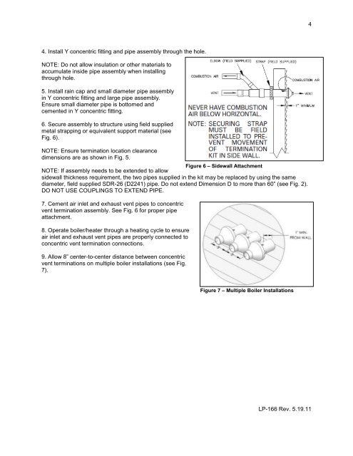 concentric vent termination kit installation instructions