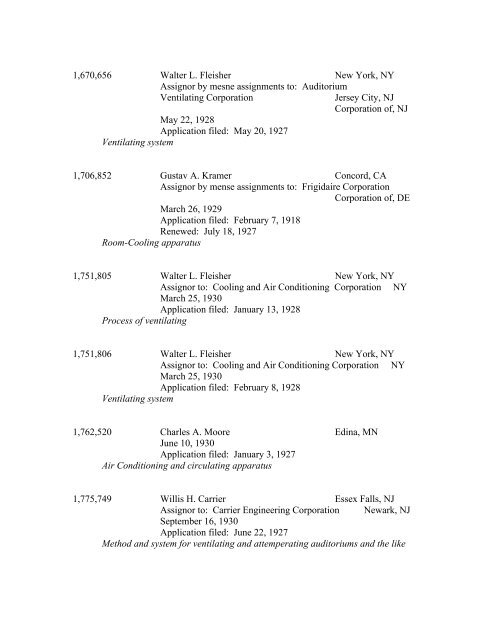 Refrigeration and airconditioning patents part2 - ashrae