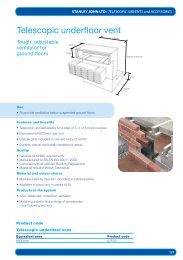 Telescopic underfloor vent - Stanley John Ltd