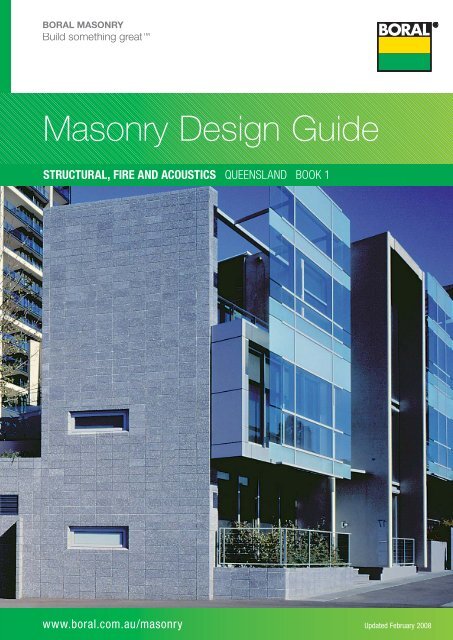 Masonry Design Guide Boral