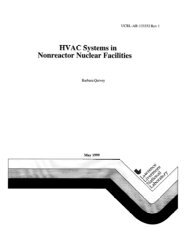 HVAC Systems in Nonreactor Nuclear Facilities - Lawrence ...