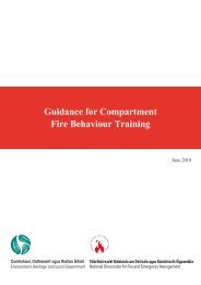 Guidance for Compartment Fire Behaviour Training - Department of ...