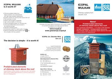 Icopal Wulkan Chimney System leaflet