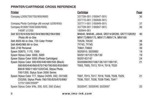 PRINTER/CARTRIDGE CROSS R