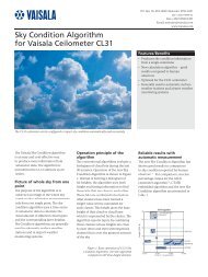 Sky Condition Algorithm for Vaisala Ceilometer CL31 - Hobeco