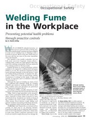 Welding Fume in the Workplace - American Industrial Hygiene ...