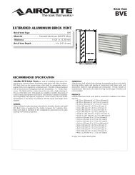 EXTRUDED ALUMINUM BRICK VENT - The Airolite Company