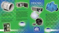 HVI Inline Fan Brochure - Home Ventilating Institute