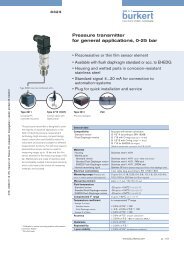 Pressure transmitter for general applications, 0-25 bar