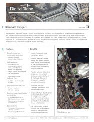 Datasheet: Standard Imagery - DigitalGlobe