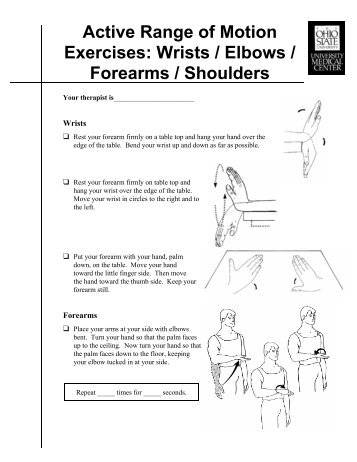 Passive and Assistive Range of Motion Exercises - ALS Worldwide