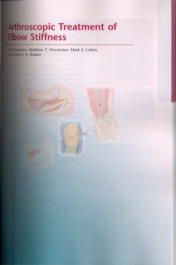 Elbow - Arthroscopic Treatment of Elbow Stiffness - OrthoDoc@aaos ...