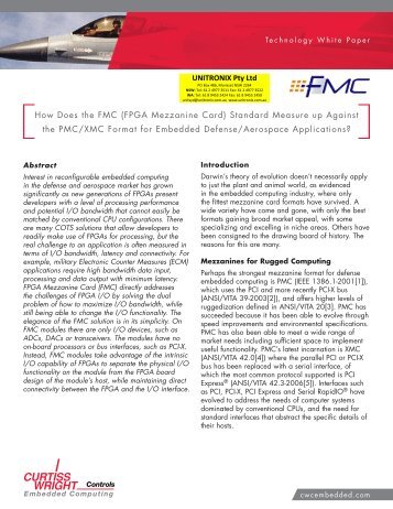 How Does the FMC (FPGA Mezzanine Card) Standard Measure up ...