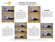 Beginner Core Exercises - Health and Wellness