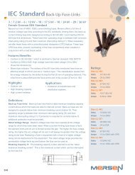 IEC Standard Back-Up Fuse-Links - Mersen
