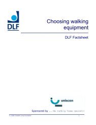 Choosing walking equipment - Disabled Living Foundation
