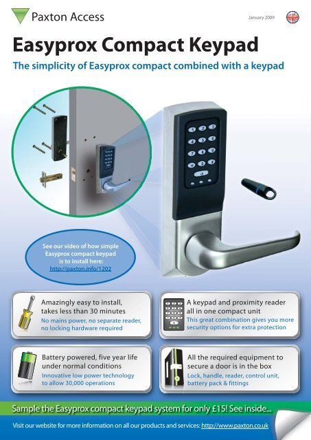 Easyprox Compact Keypad - Paxton Access