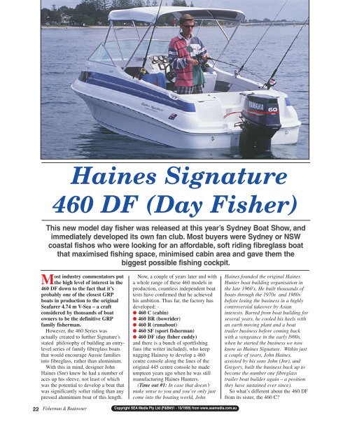 Haines Signature 460 DF - Boat Mags - Fisherman & Boatowner