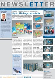 Up to 120 bags per minute - ETT-Verpackungstechnik