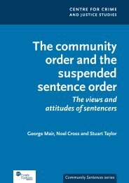 The community order and the suspended sentence order