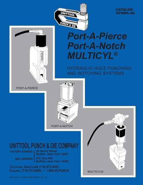 Pierce All C-Frame 8-RD-2-1//4/" Die Punch Press Tool