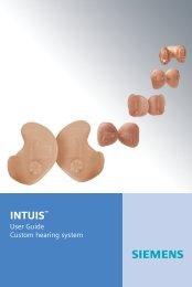 Custom Instrument User Guide - Siemens Hearing Instruments