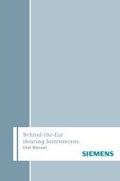 BTE User Manual Bil.indd - Siemens Hearing Instruments