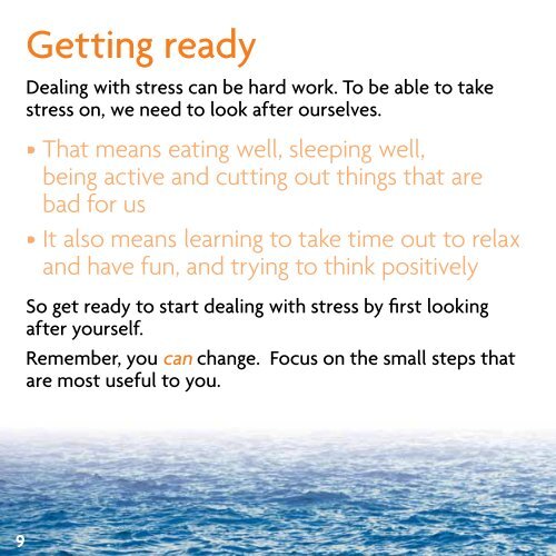 Steps to deal with stress - Minding Your Head