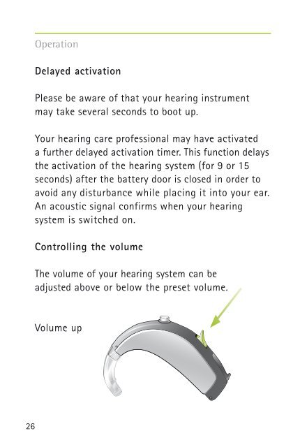 User Manual Versáta BTE - Phonak Hearing Systems