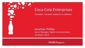 Coca-­‐Cola Enterprises