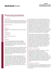 Pseudoparasites - Charles River Laboratories