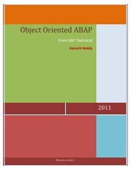Object Oriented ABAP