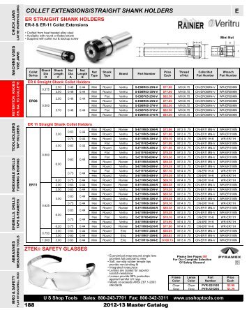 collet extensions/straight shank holders e - US Shop Tools