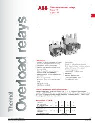 Technical Information Trip Curves For Thermal Overload Relays