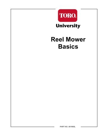 Reel Mower Basics - Toro