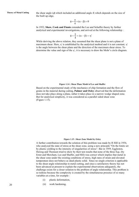 unit 1 metal cutting and chip formation - IGNOU