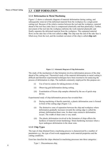 unit 1 metal cutting and chip formation - IGNOU