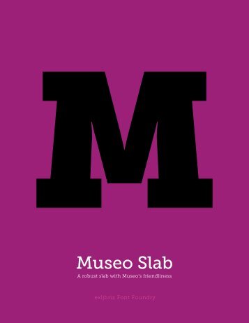 Museo Slab PDF specimen - exljbris Font Foundry