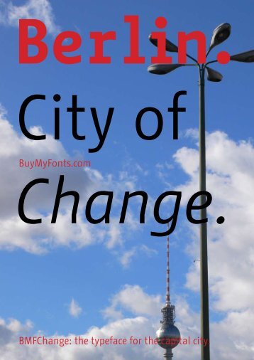 BuyMyFonts.com BMFChange: the typeface for the capital ... - Alessio