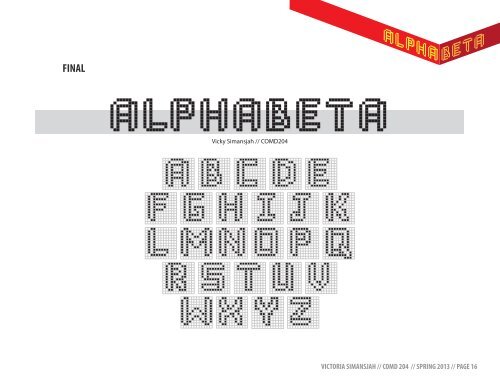 Alphabeta: A Modular Typeface – Process Book