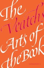 CATALOGUE 71 - The Veatchs Arts of the Book