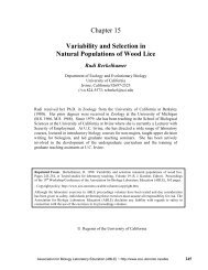 Chapter 15 Variability and Selection in Natural Populations of Wood ...