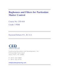 Baghouses and Filters for Particulate Matter ... - CED Engineering