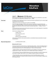 LeCroy WaveAce EduPack - LAB 3 - Measure - Teledyne LeCroy