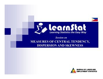 3 Measures of Central Tendency, Dispersion and Skewness