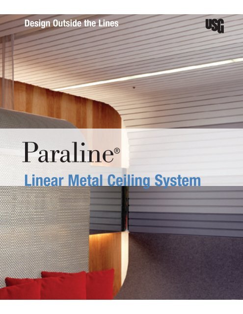 Usg Paraline Linear Metal Ceiling System Brochure Ic463