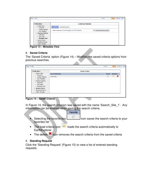 Registration and Profile Guide (pdf) - EarthExplorer - USGS