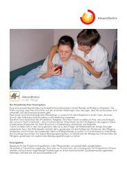 Peer-Tutoring-Kurs Kinaesthetics in der Pflege - von Kinaesthetics ...