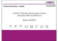 LEUCO P-System Shank-type Cutters